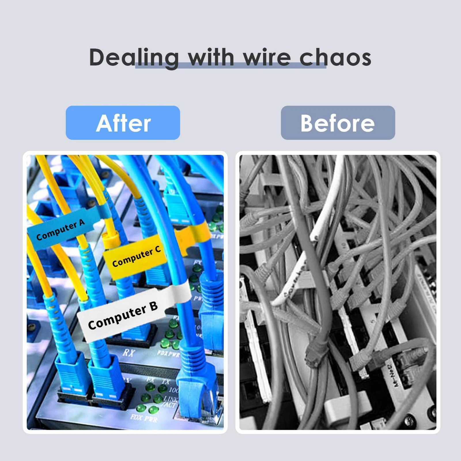 240pcs Self-Adhesive Cable Lab - đánh giá và giá Label Maker